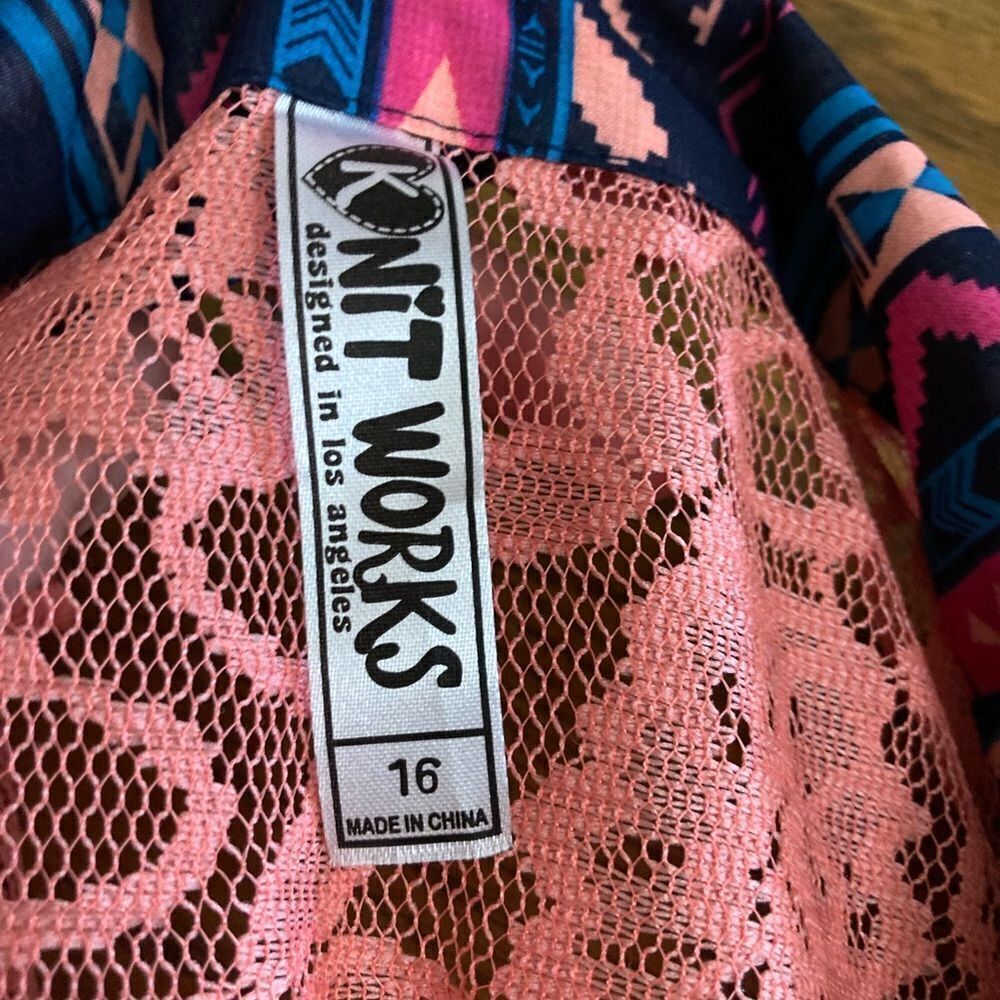 Girls KnitWorks Abstract Dress - Picture 2 of 2